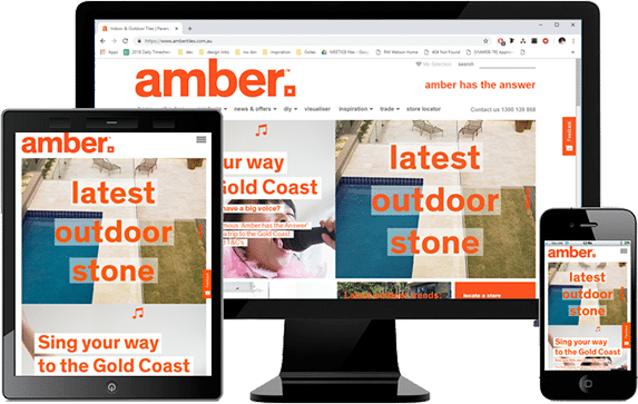 Amber Tiles with Drupal CMS