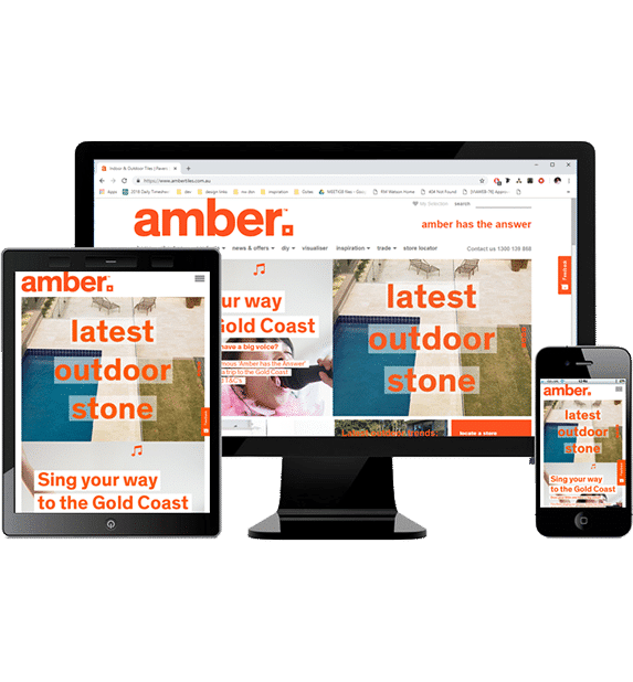 Amber Tiles with Drupal CMS